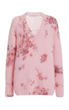 Moda Operandi Philosophy Di Lorenzo Serafini Floral Mohair-blend Mini Sweater Dress