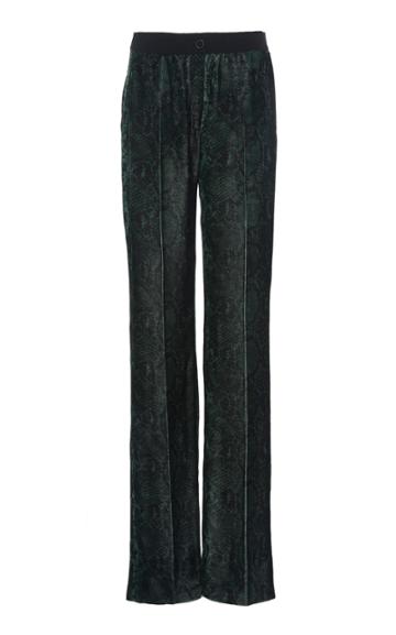 Akris Carl Printed Velvet Pants