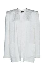 Dundas Satin Jacquard Jacket With Belt