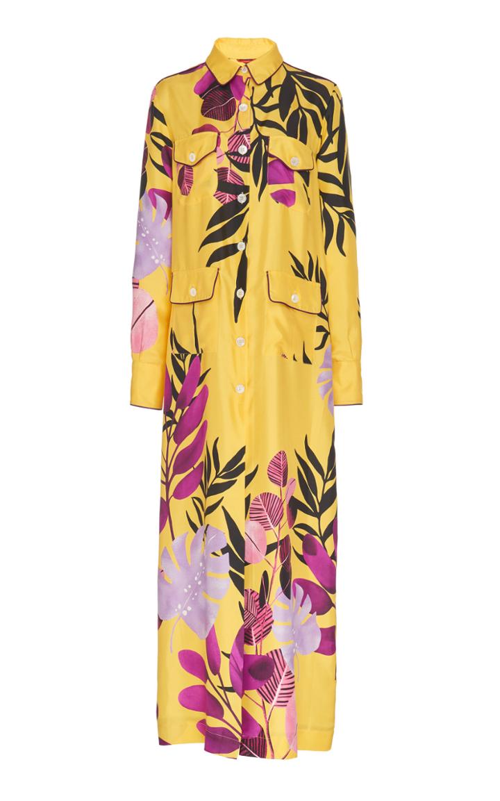 For Restless Sleepers Lanira Silk Shirt Dress
