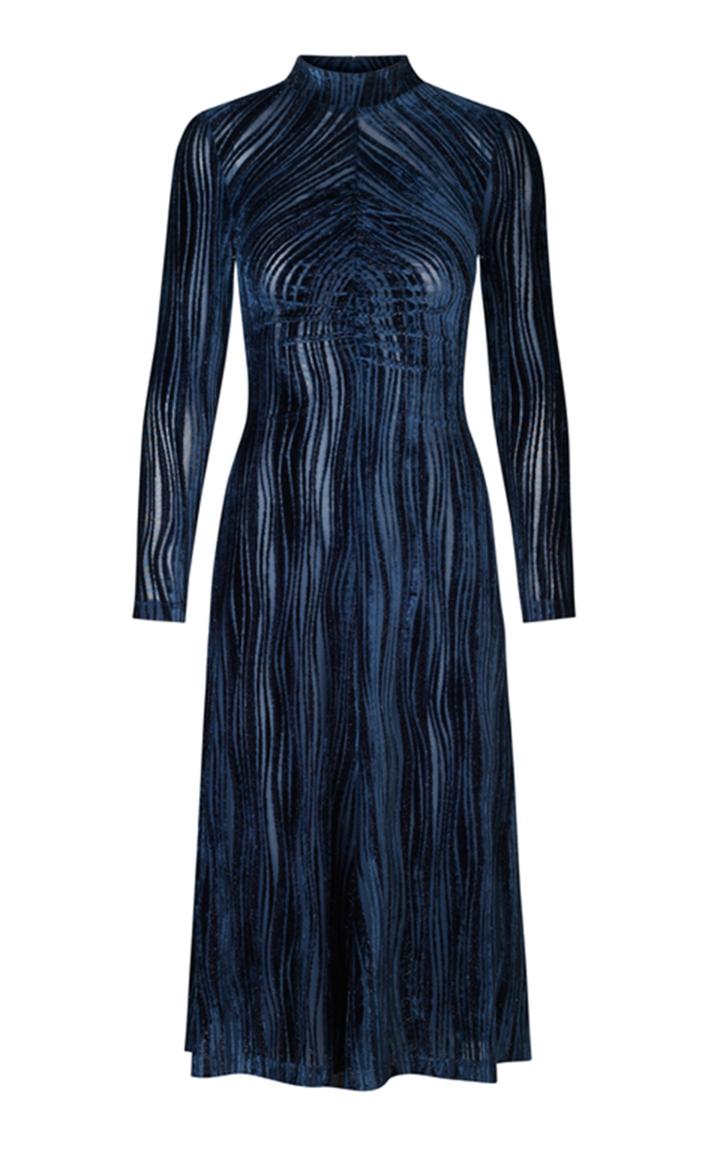 Moda Operandi Stine Goya Asher Flocked Velvet Midi Dress