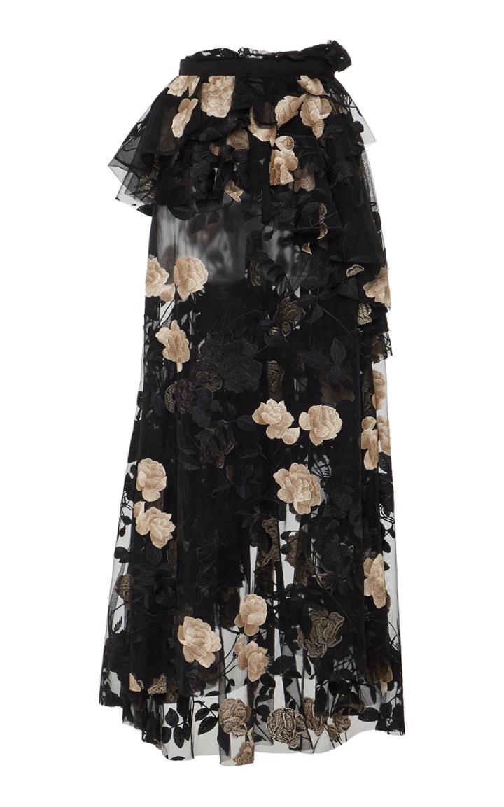 Brock Collection Sarina Embroidered Tulle Skirt