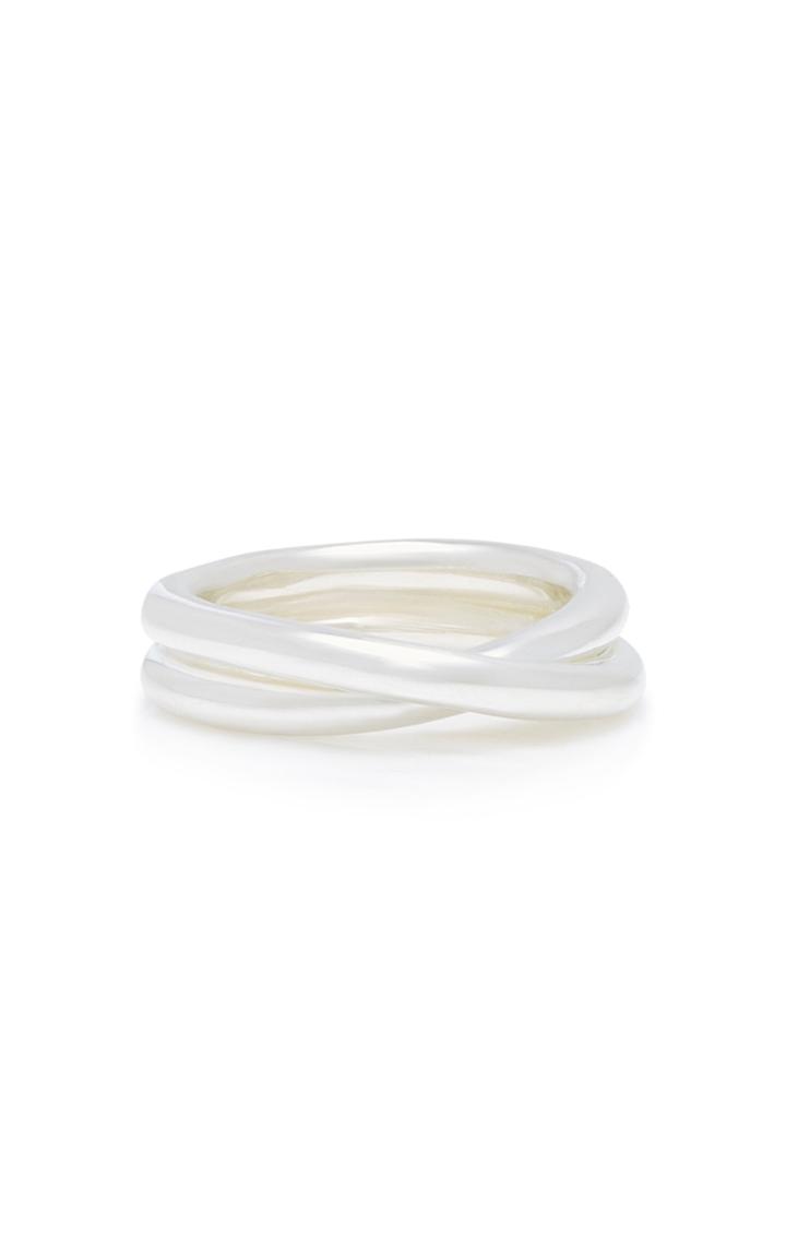 Isabel Lennse Crisscross Sterling Silver Ring Size: 6