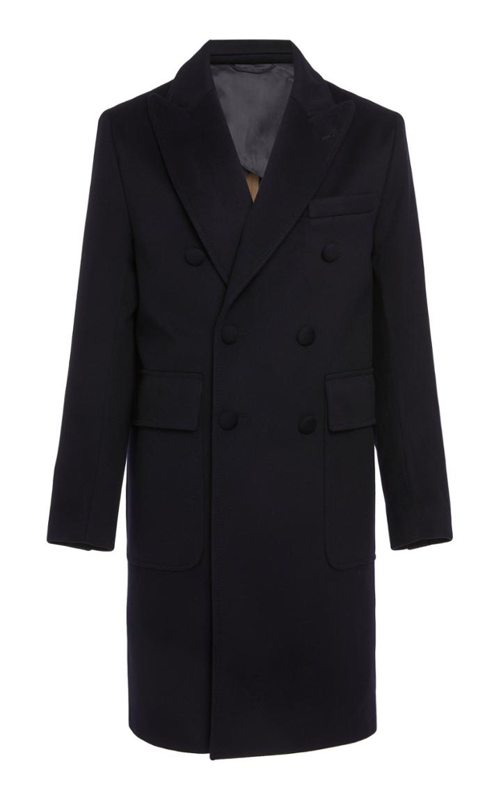 Officine Generale Double-breasted Wool Overcoat