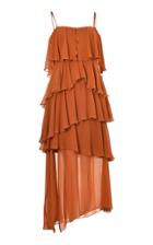 Lilly Sarti Asymmetric Ruffle Dress