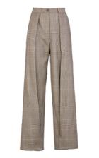 Giuliva Heritage Bernardo High-rise Check-print Wool Wide-leg Pants