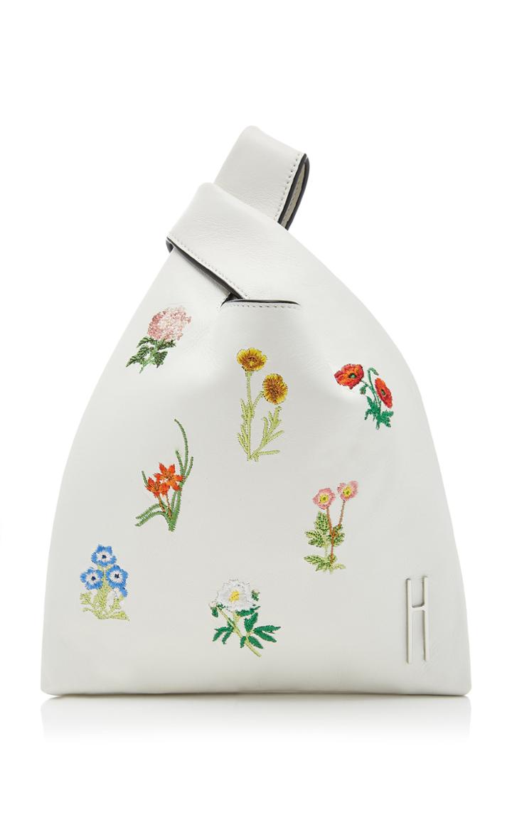 Hayward Mini Floral-embroidered Leather Shopper