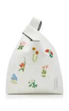 Hayward Mini Floral-embroidered Leather Shopper