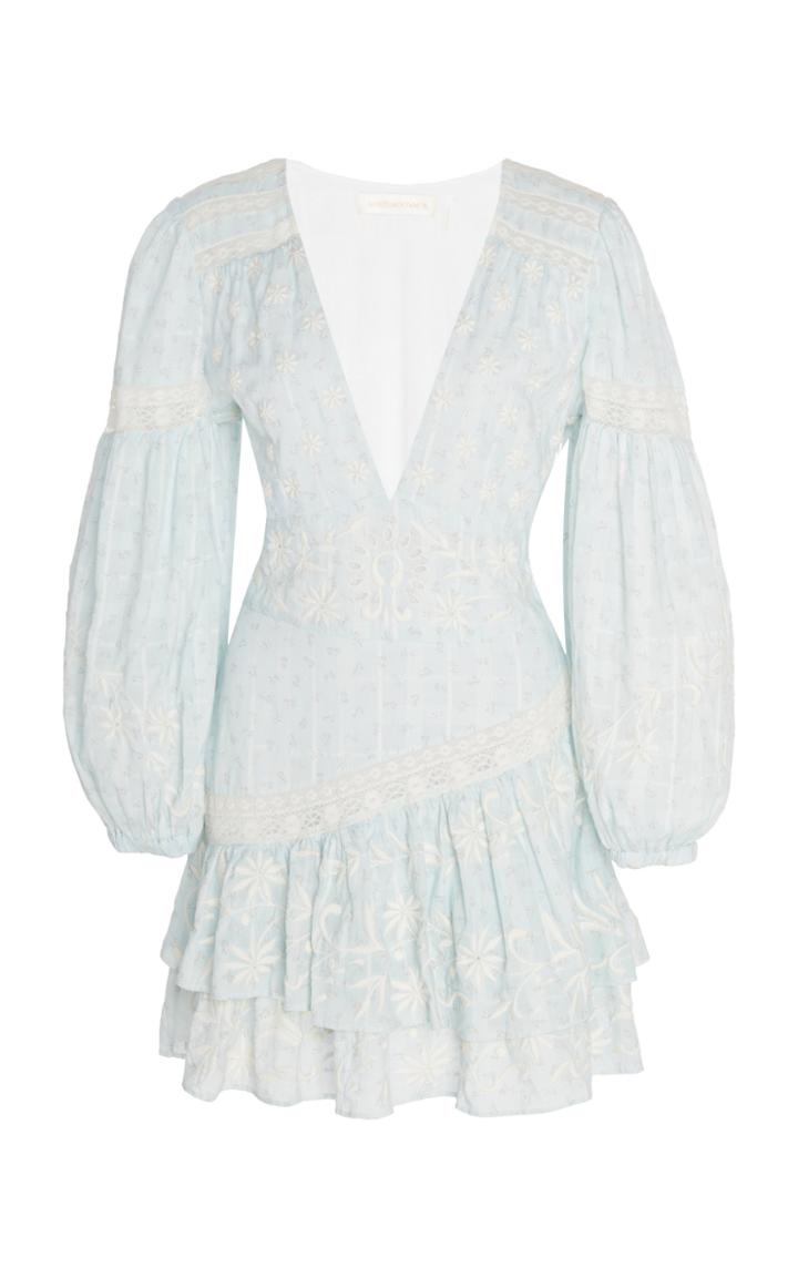 Moda Operandi Loveshackfancy Abitha Sky Blue Dress Size: 00