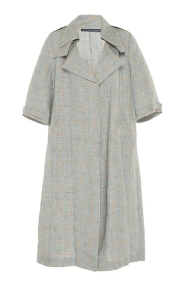 Zeynep Aray Linen Trench Dress