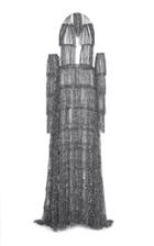 Moda Operandi Christian Siriano Tiered Fringed Organza Dress Size: 0