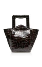 Emilia Wickstead Constasa Croc- Effect Leather Bag