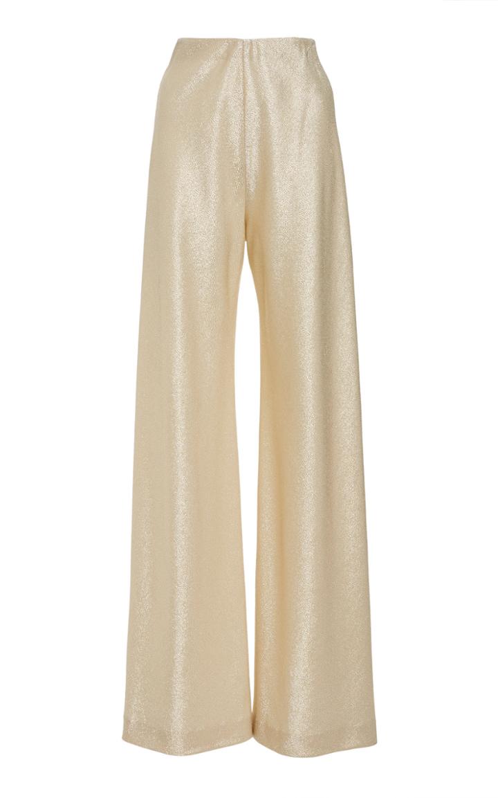 Rosetta Getty Lurex Wide-leg Pants