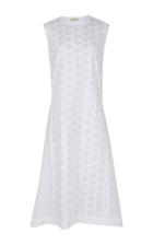Rahul Mishra Jharokha Daraj Embroidered Cotton Long Dress