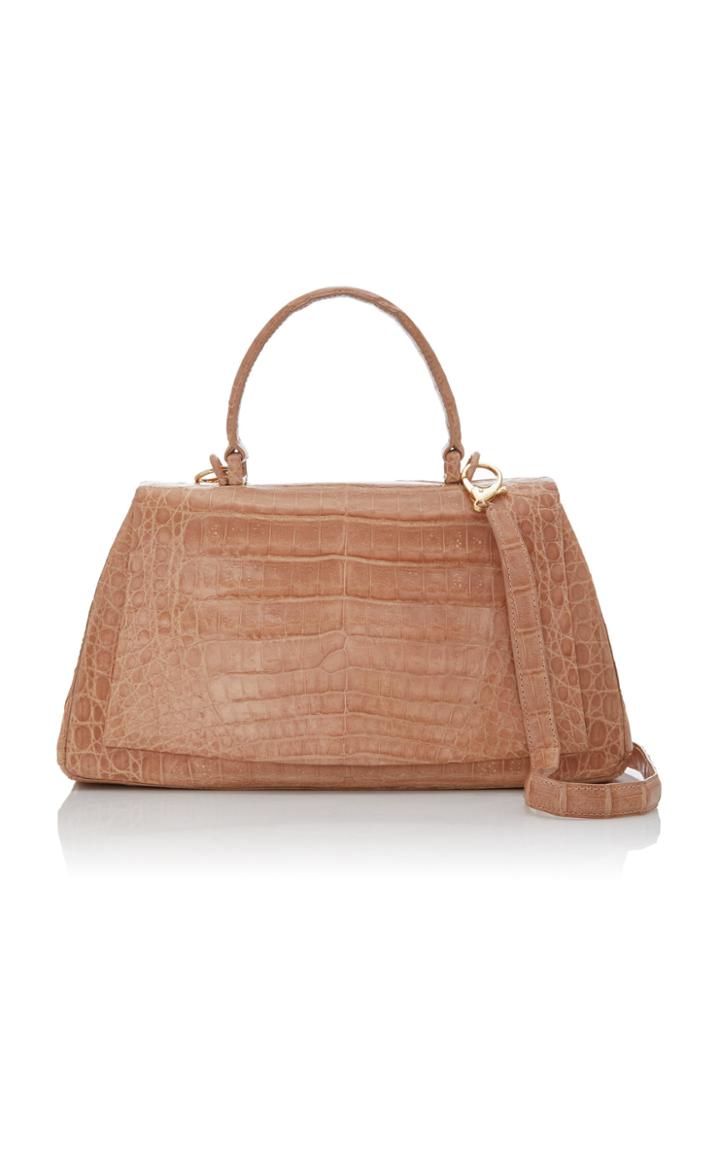 Nancy Gonzalez Claire East West Crocodile Top Handle Bag