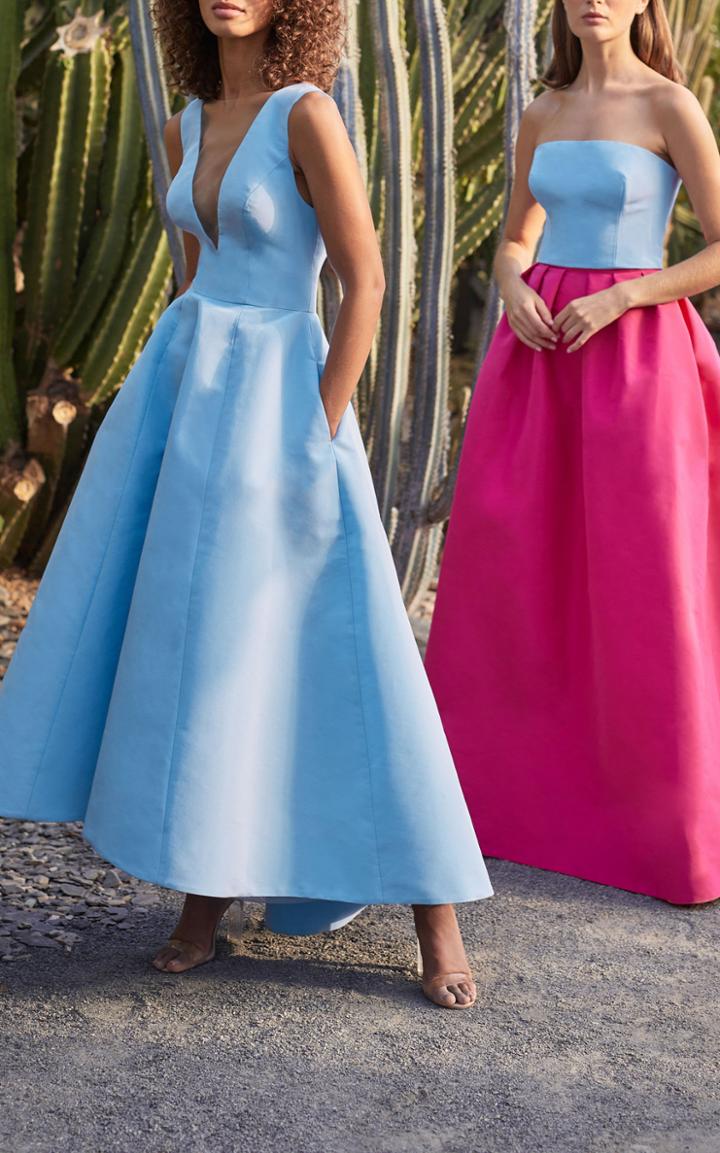 Moda Operandi Monique Lhuillier Sleeveless Faille Gown
