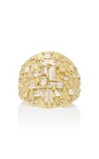 Polly Wales One-of-a-kind Mondrian Diamond Shield Ring
