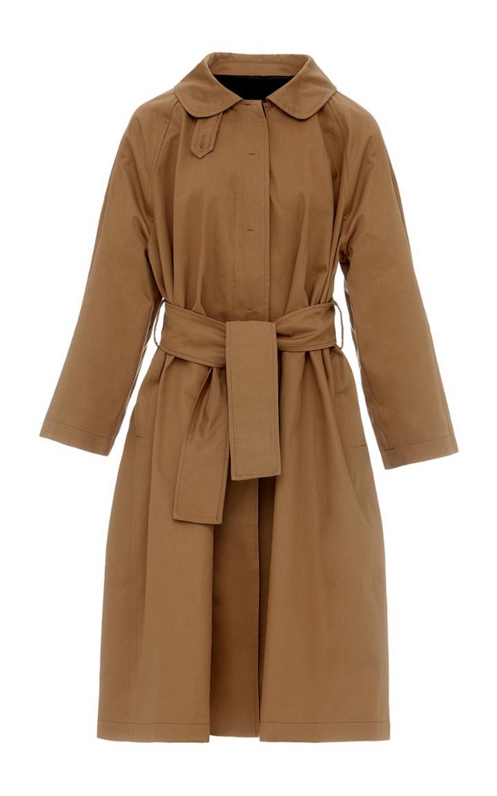 Moda Operandi Studio Cut Cotton Trench Coat Size: S/m