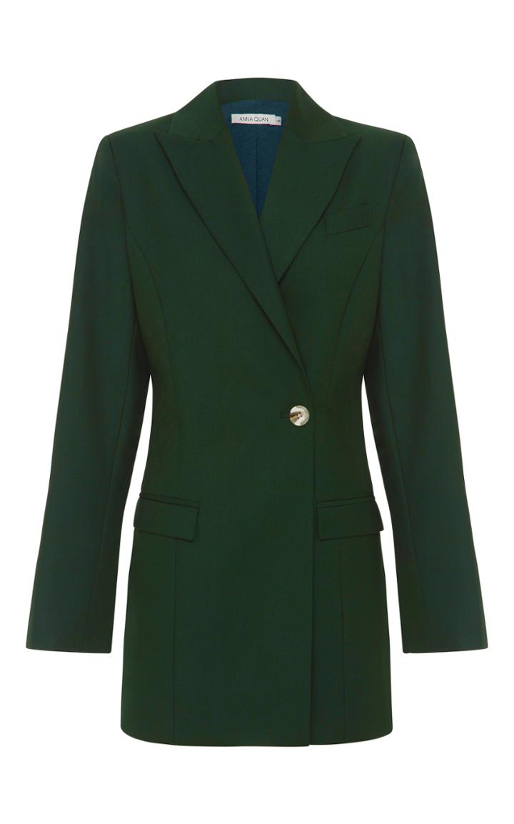 Moda Operandi Anna Quan Sienna Single-button Cady Blazer