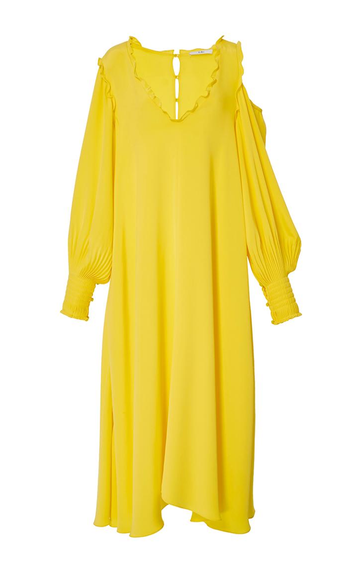 Tibi Edwardian Open Shoulder Dress