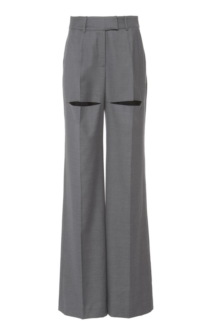 Boyarovskaya Wide-leg High-rise Wool Pants