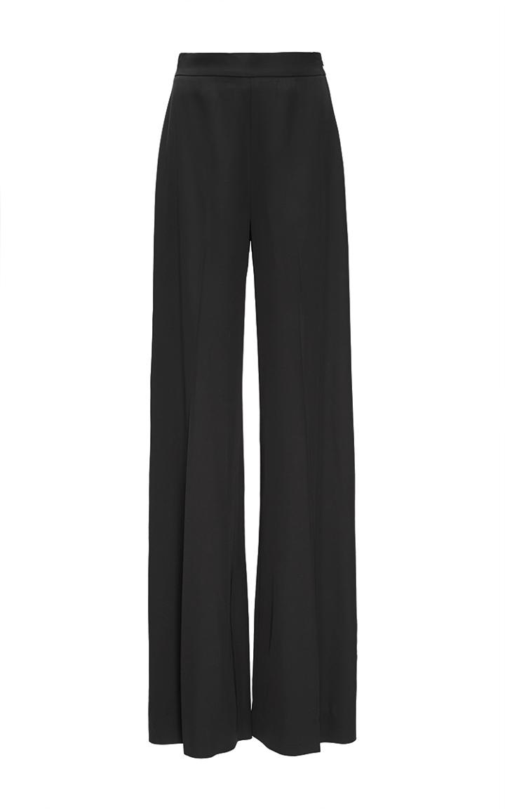 Lela Rose High Waist Sateen Trouser