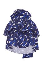 Msgm Leaf Print Voluminous Layered Bow Top