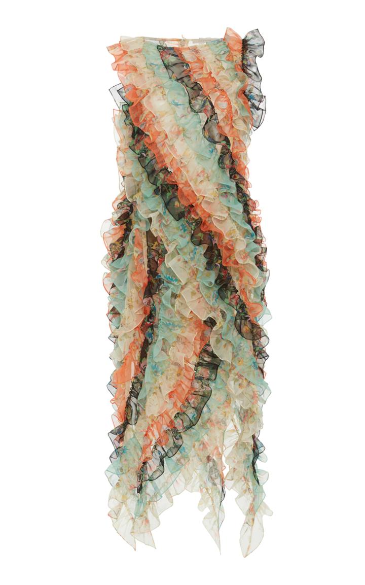 Christopher Kane Ruffle Archive Floral Dress