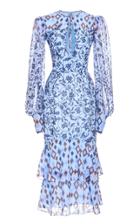 Moda Operandi J. Mendel Printed Silk Dress Size: 0