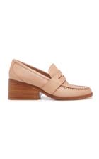 Moda Operandi Gabriela Hearst Leah Leather Heeled Loafers