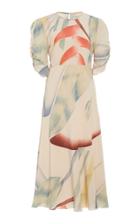 Etro Patterned Silk Midi Dress