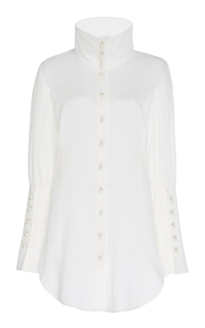 Andrew Gn Asymmetric Silk Top