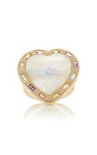 Brent Neale Large Puff Moonstone Heart Ring