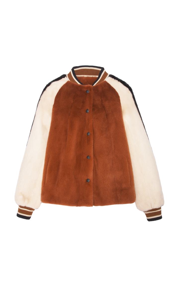 Pologeorgis The Boyfriend Antique Orange Fur Coat