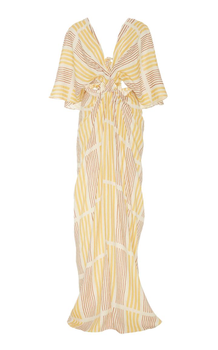 Moda Operandi Johanna Ortiz Paradise Short Sleeve Maxi Dress Size: M
