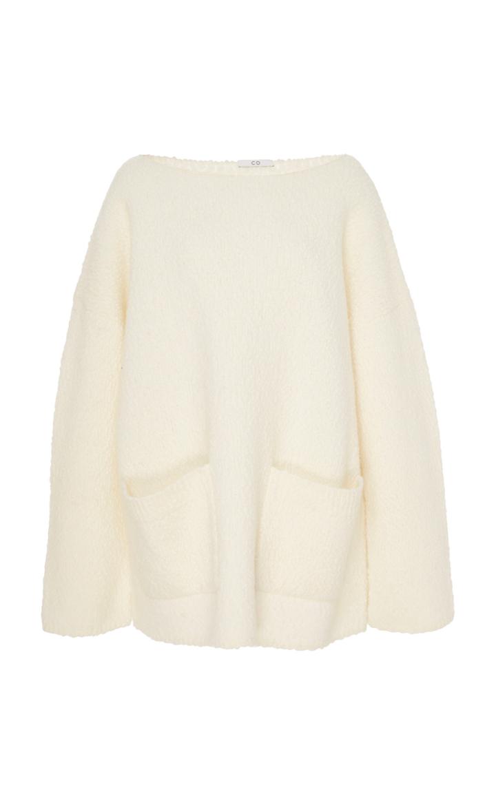 Co Slub Knit Drop Shoulder Sweater