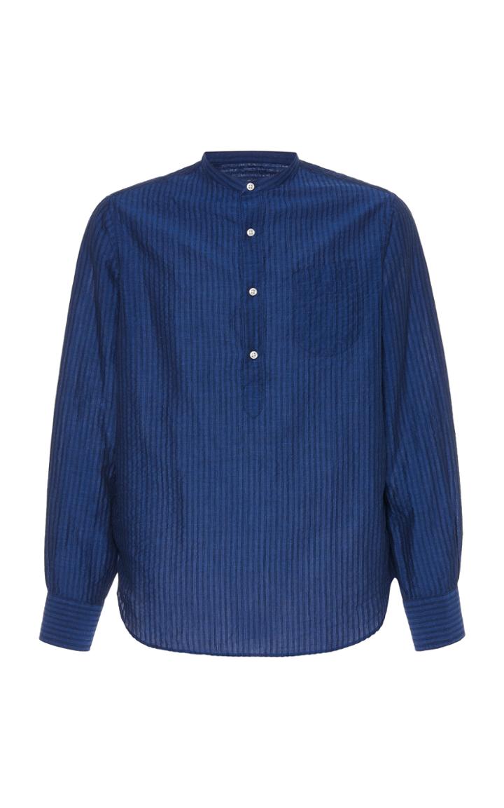 Officine Gnrale Auguste Striped Cotton-linen Shirt