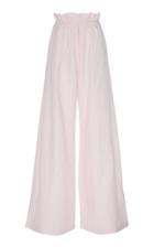 Noon By Noor Oxford Cotton-blend Wide-leg Trousers