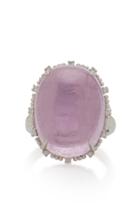 Dana Rebecca 14k White Gold Kunzite And Diamond Ring