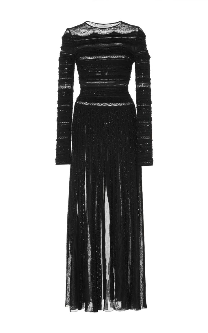 Zuhair Murad Bead Embroidered Midi Dress