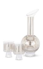 Tom Dixon Tank Jug Set Platinum Stripe