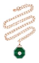 Melis Goral 14k Gold, Malachite And Diamond Necklace