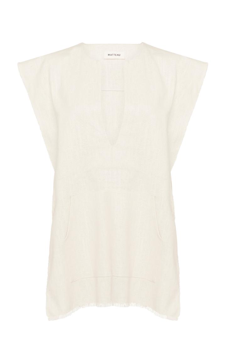 Matteau Short Linen Cotton Poncho