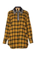 N 21 N&deg;21 Lippo Embellished Collar Flannel Shirt