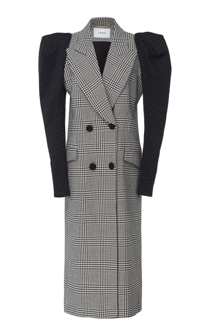 Erdem Albert Poof Sleeve Cotton Blend Coat