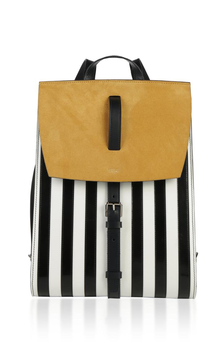 Bertoni1949 Spazzolato Stripes Julia Backpack