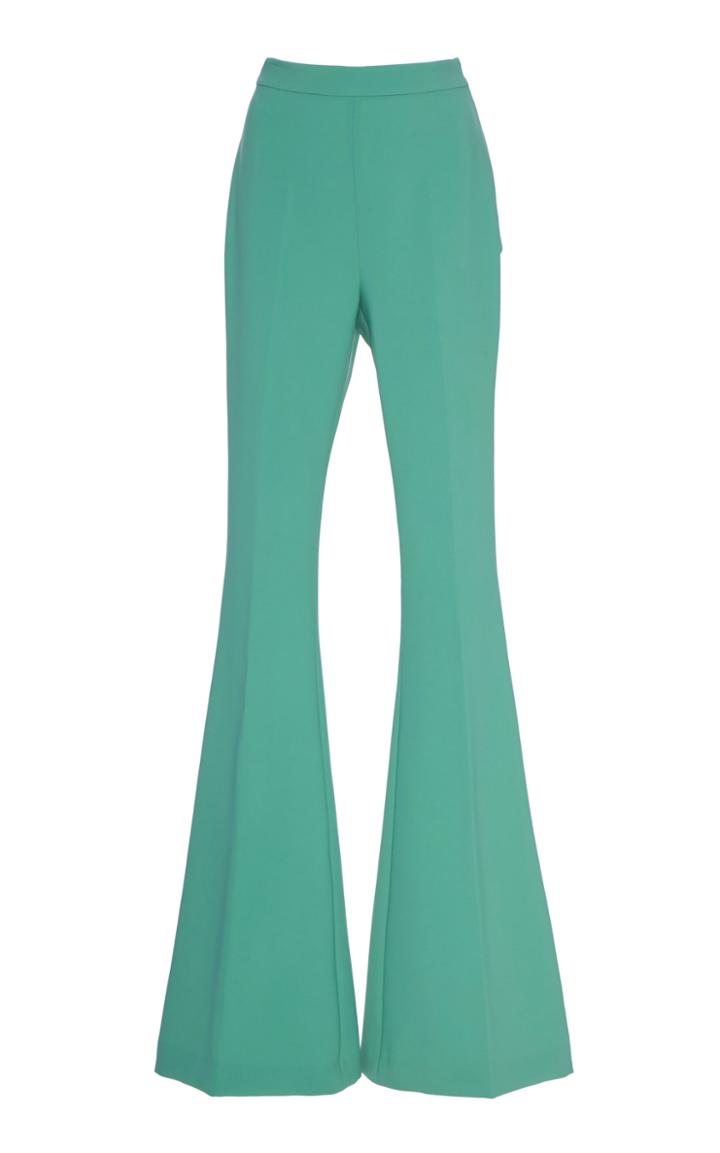 Moda Operandi Christian Siriano Flared High-waisted Jersey Pants Size: 2