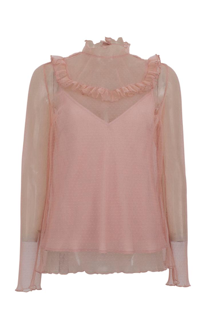 Baum Und Pferdgarten Meg Ruffled Point D'esprit Blouse