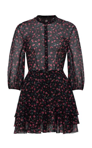 Ulyana Sergeenko Demi Couture Mini Floral Dress