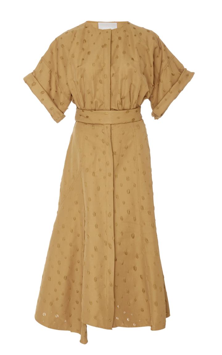Jason Wu Burn Out Cotton Twill Dress